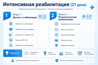 Реабилитация за 21 день в Егорьевске